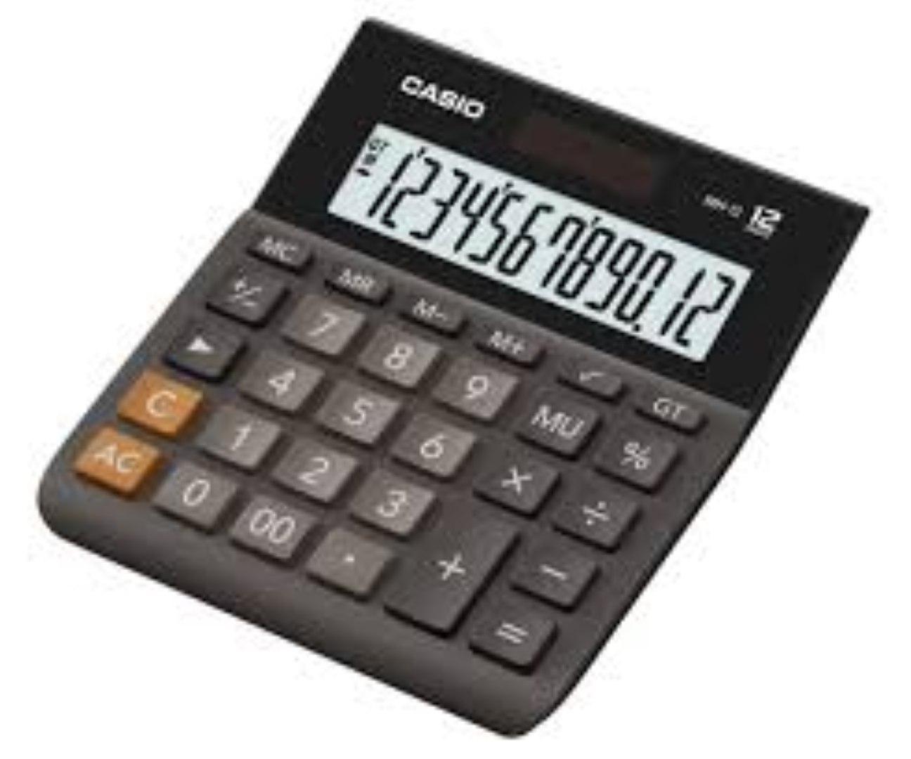 CASIO MINI DESK CALC. X-LARGE MH-12-BK